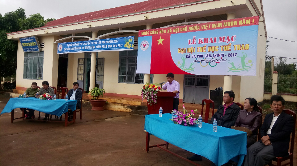 Khai mạc Đại hội TDTT xã Ea Puk lần thứ III năm 2017